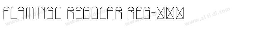 Flamingo regular Reg字体转换